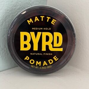 BYRD Matte Pomade - Medium Hold, Matte Finish, 3.35 Oz NEW